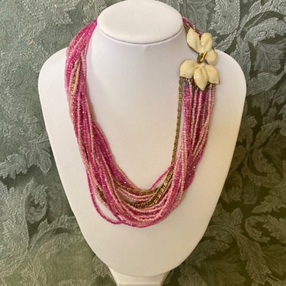 1940's Sandor Multi Strand Bead Necklace - Picture 2 of 12